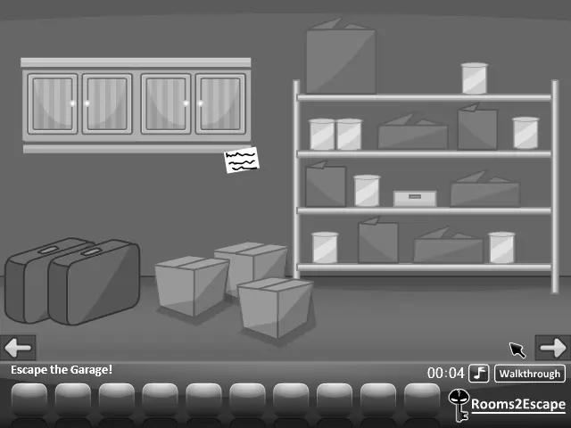 Grayscale Escape: The Garage