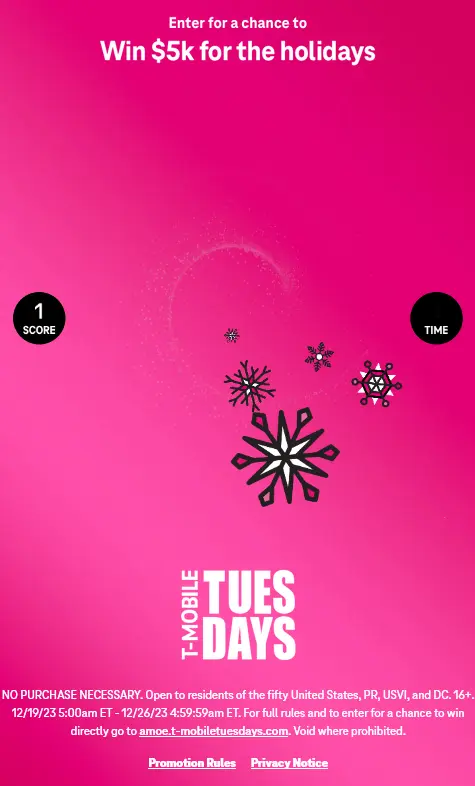 T-Mobile Tuesdays: Win $5k for the Holidays