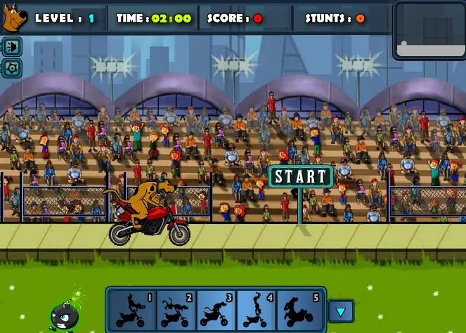 Scooby Doo Stunts Bike