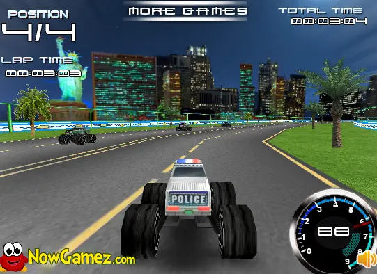 3D Police Monster Trucks