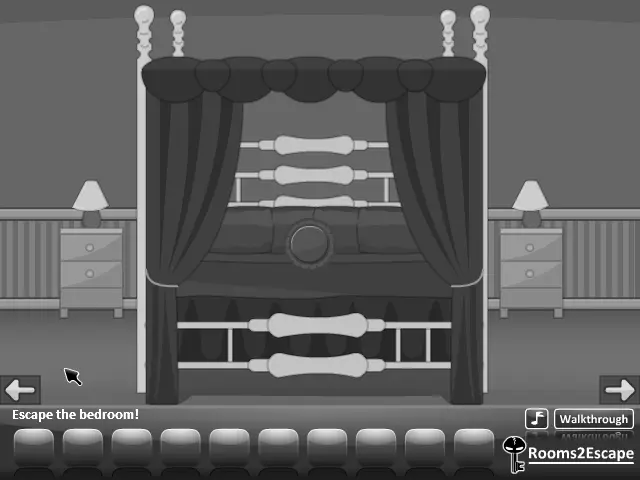 Grayscale Escape: The Bedroom