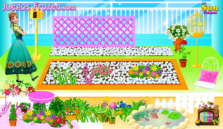 Frozen Garden Decor