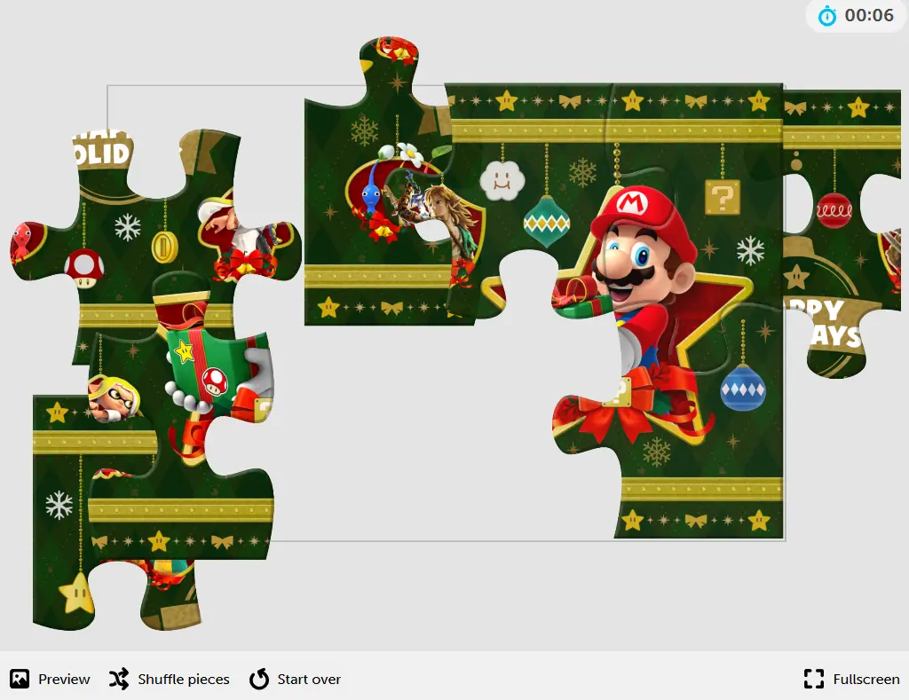 Happy holidays with Mario