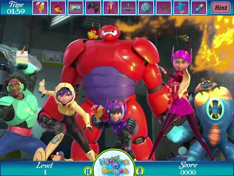 Big Hero 6 Hidden Objects