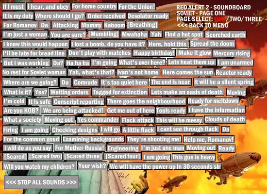 Red Alert 2 Soundboard