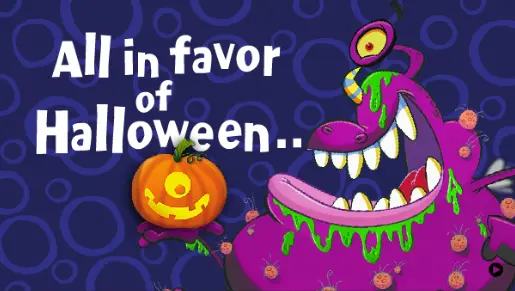 Hallmark ""Purple People Eater" Sheb Wooley" Halloween E-Card