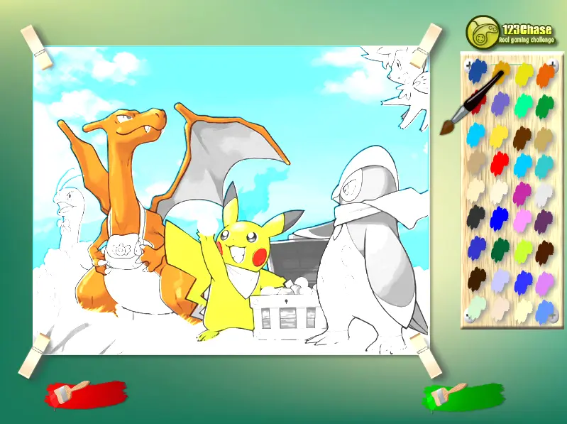 Pikachu Kids Coloring