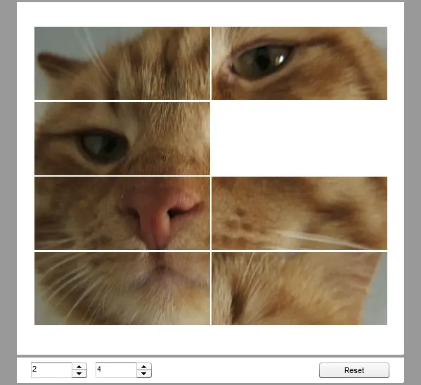 Sliding Puzzle with my Cat