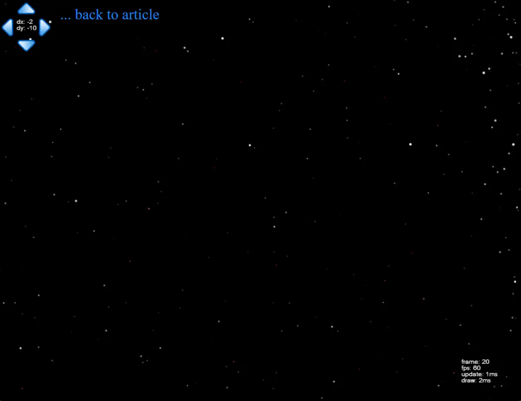 HTML5 Starfield