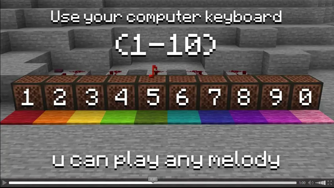 Minecraft Piano