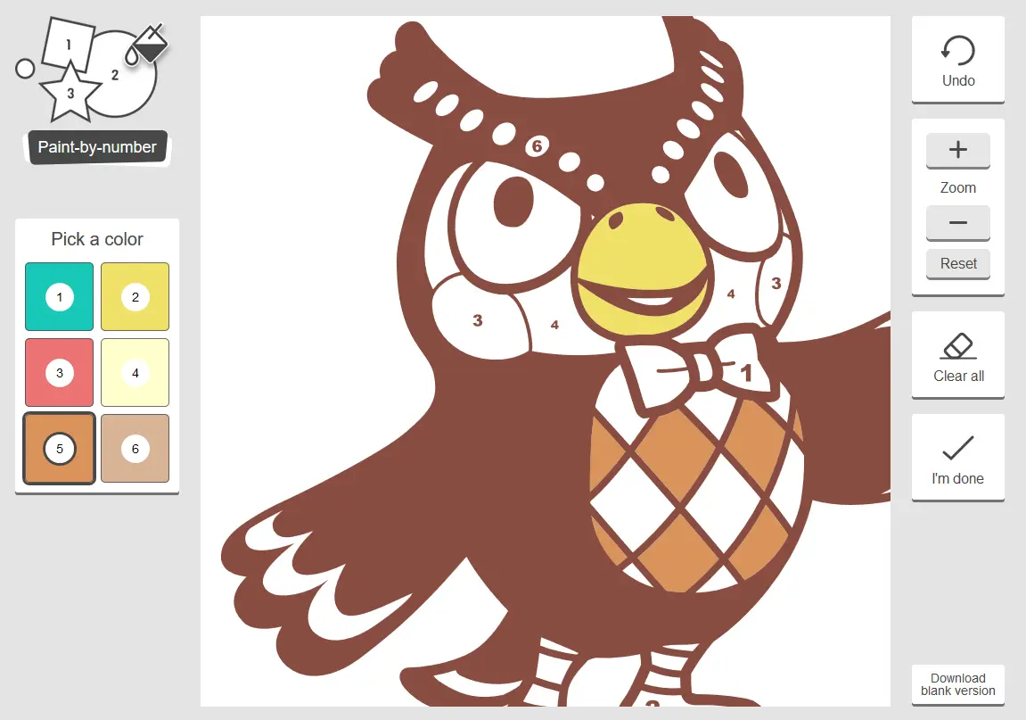 Blathers Paint-by-Number