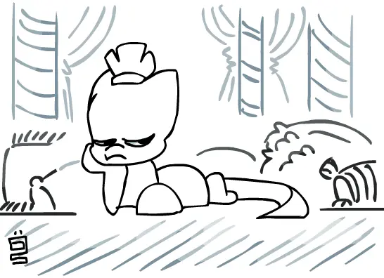 Grumpy princess