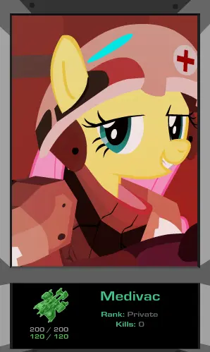 Fluttershy Terran Medivac Unit Portrait