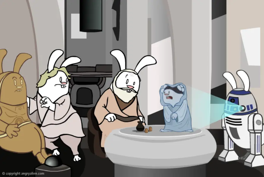Star Wars in 30 Seconds (and Re-Enacted by Bunnies)