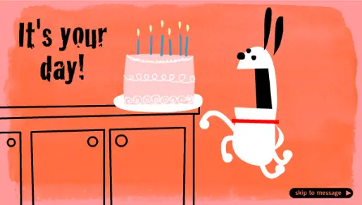 Hallmark ""Atomic Dog" George Clinton Birthday - Humor" E-Card