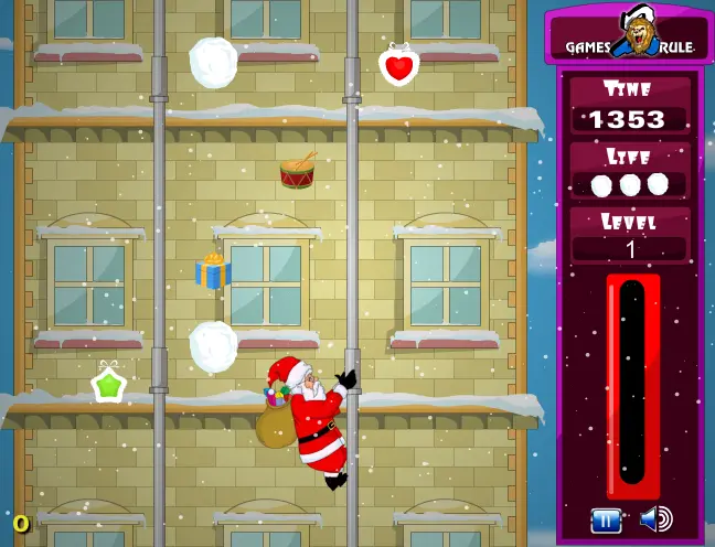 Climbing Santa