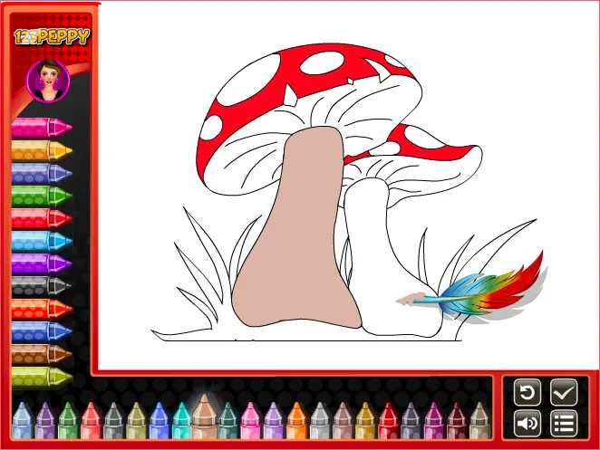Mushroom Coloring Book
