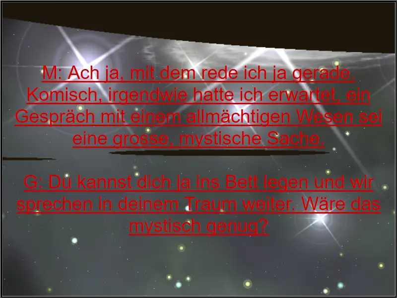 Ein Gespräch mit Gott?