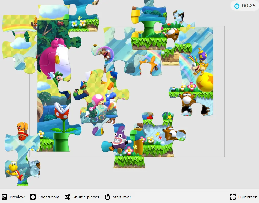 Free Online Jigsaw Puzzle - New Super Mario Bros. U Deluxe