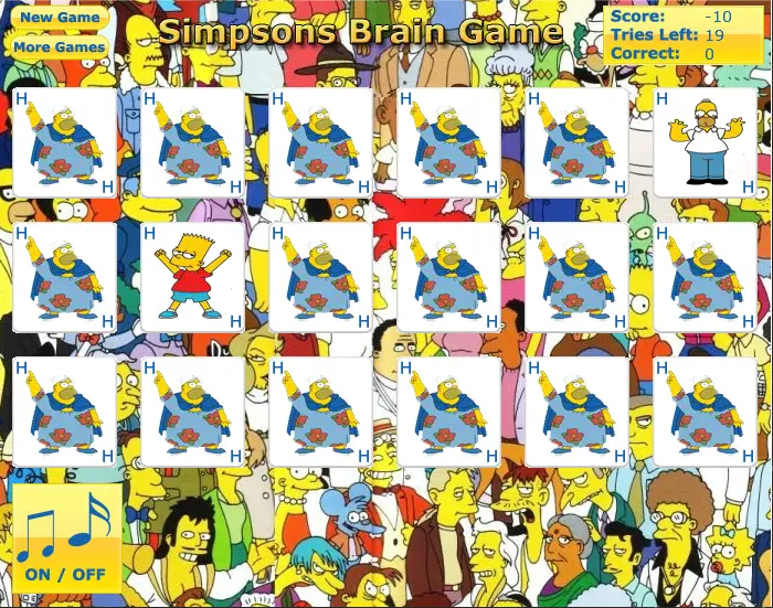 Simpsons Brain Game
