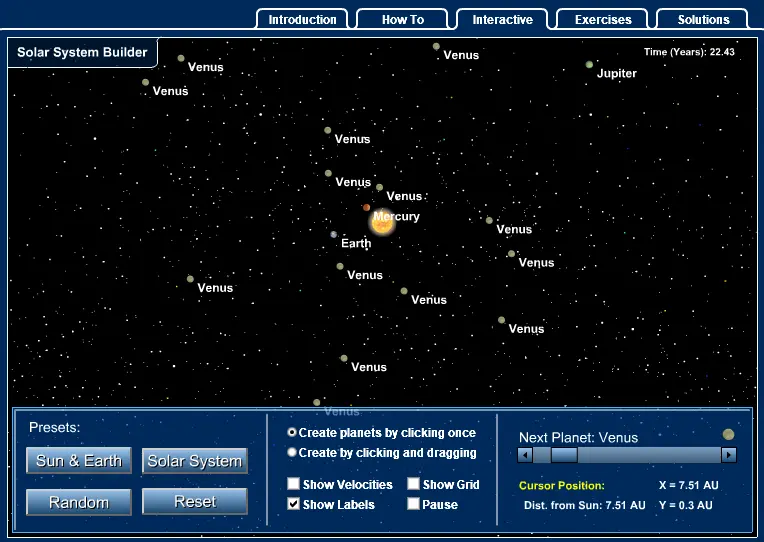 Solar System Builder