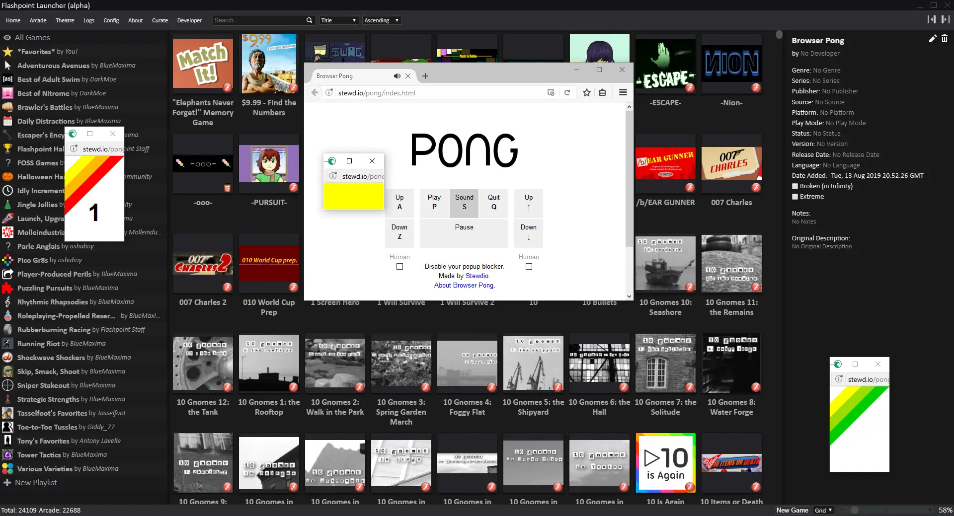 Browser Pong