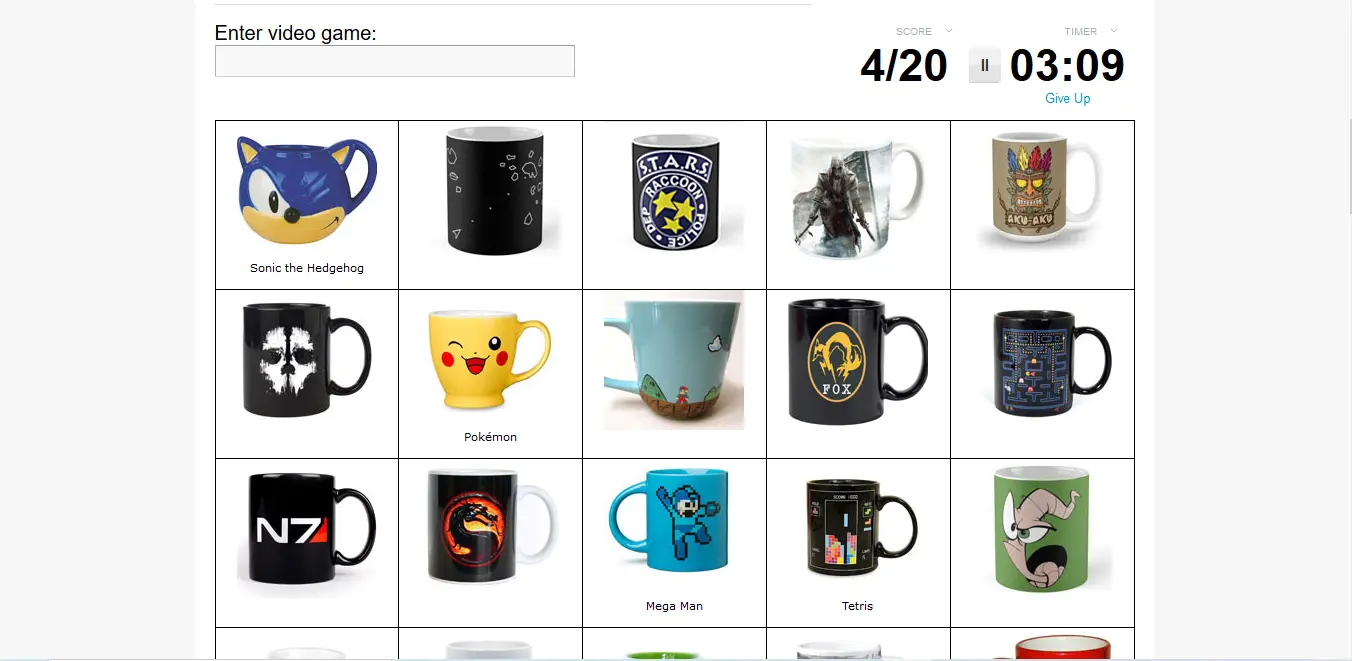 Video Games by Mug Quiz