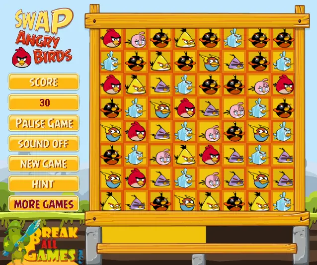 Swap Angry Birds