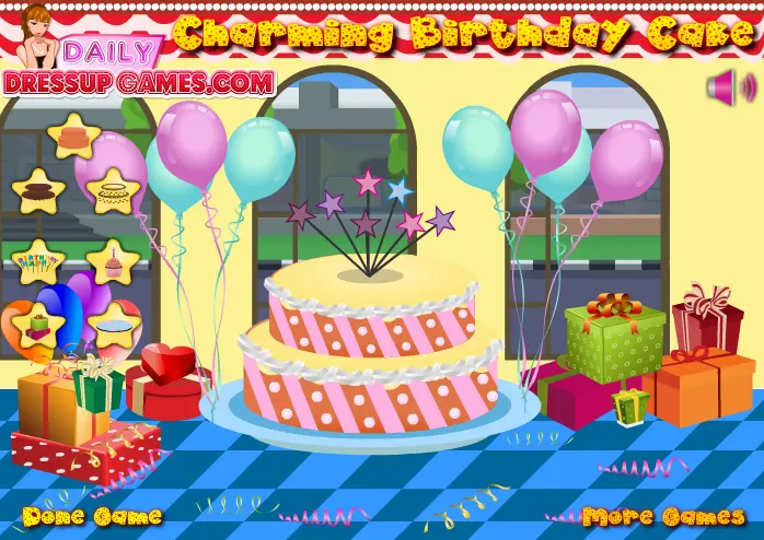 Charming Birthday Cake
