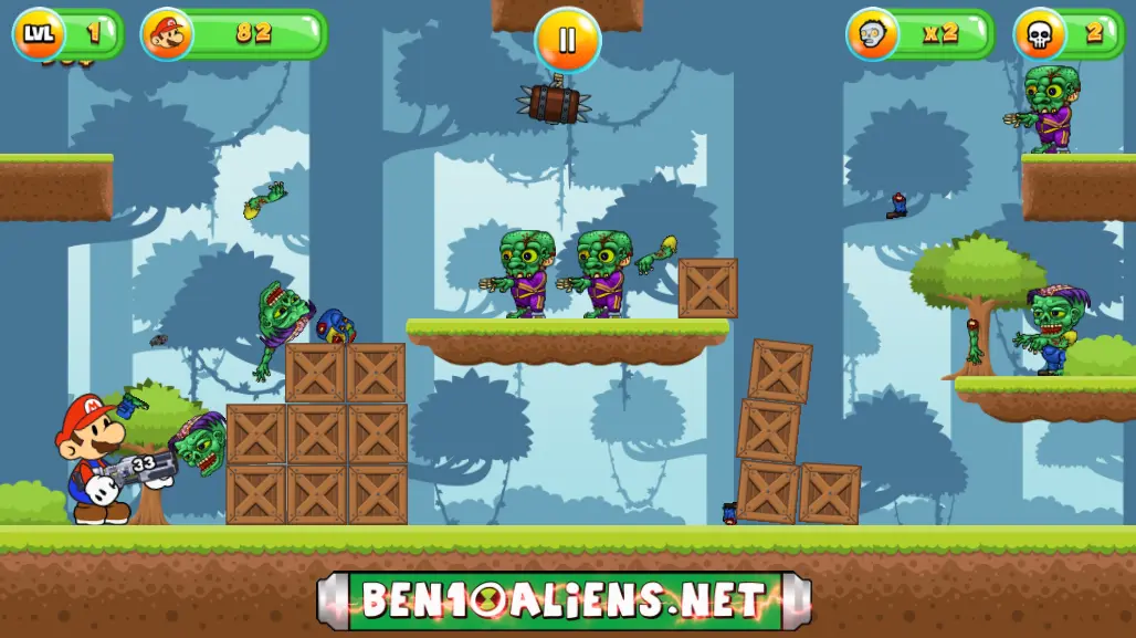 Super Mario vs Zombie