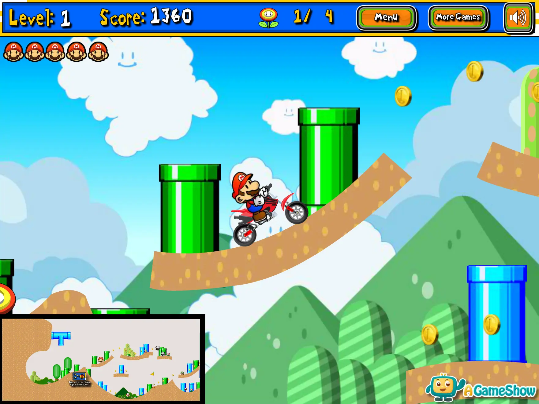 Mario Acrobatic Bike