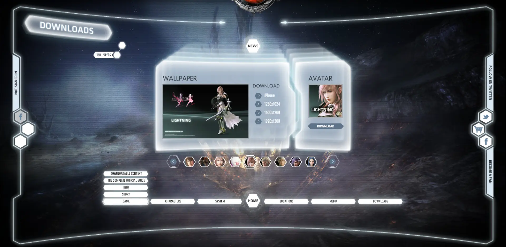 Final Fantasy XIII-2 Microsite