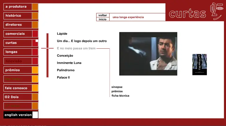 O2 Filmes Microsite