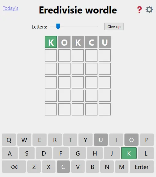 Eredivisie Wordle