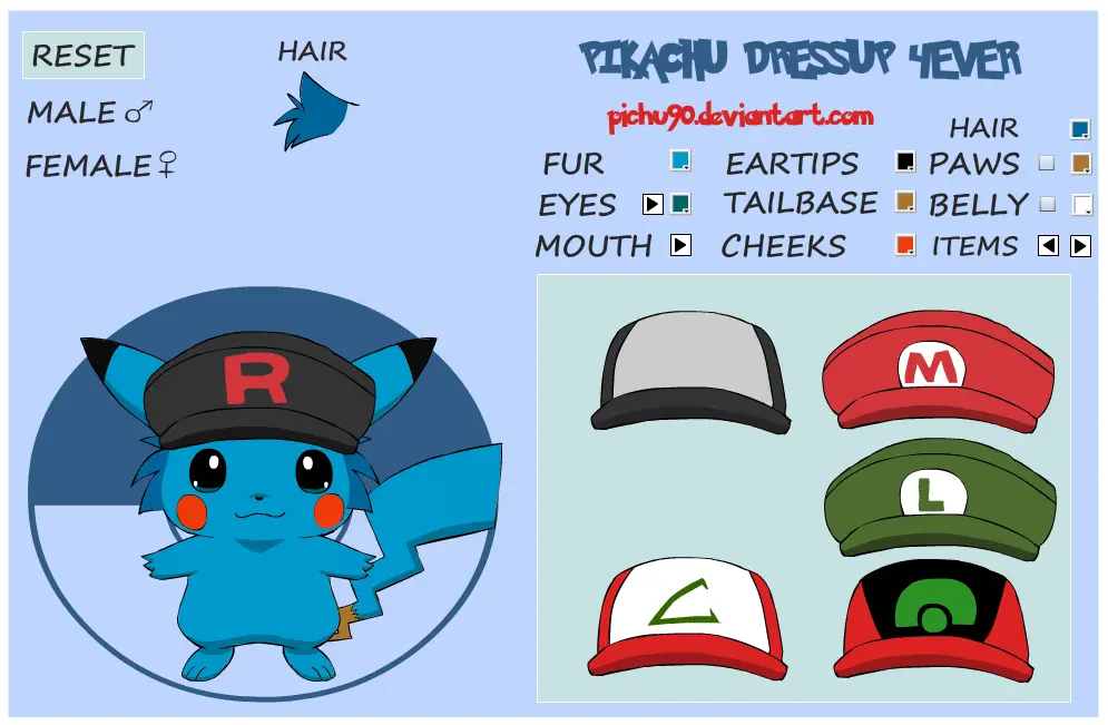Pikachu Dressup 4EVER