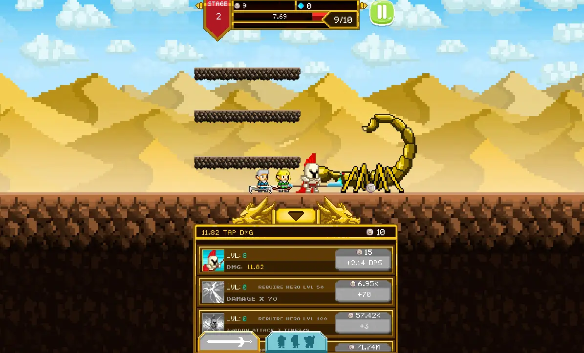 Clicker Knights vs Dragons