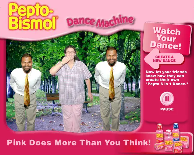 Pepto-Bismol Dance Machine