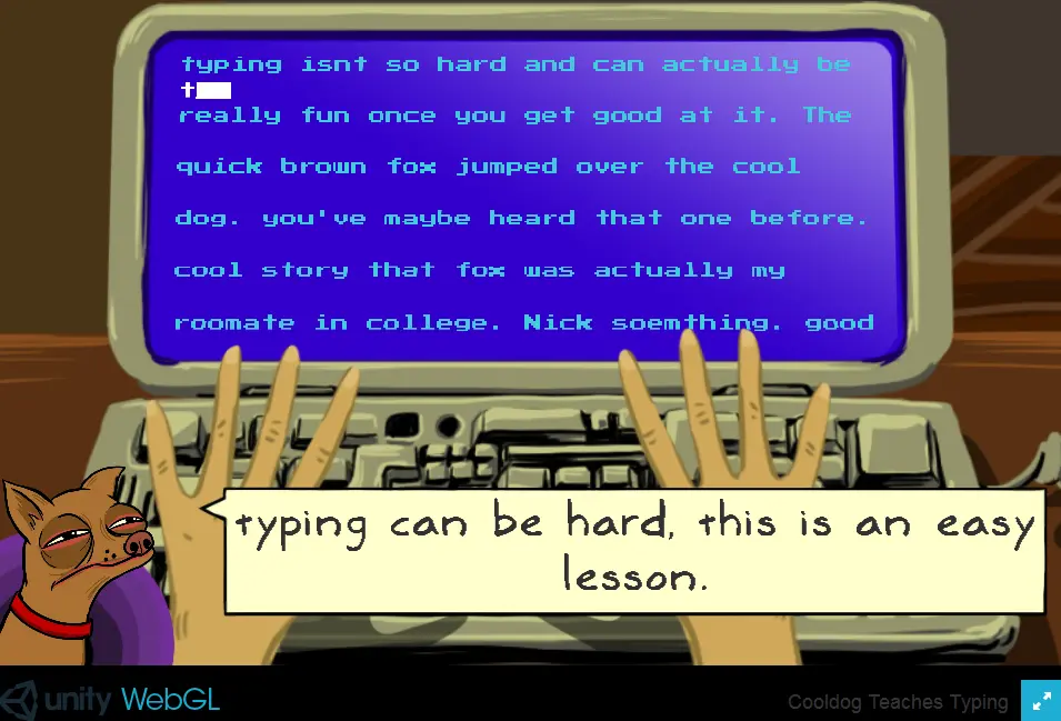 Cooldog Teaches Typying