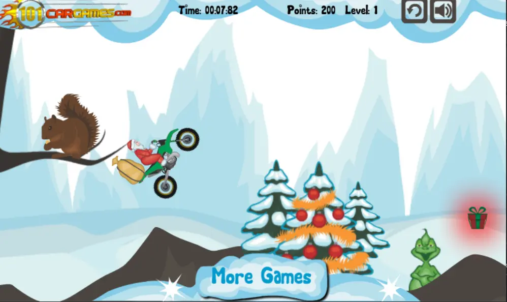 Santa on Motorbike