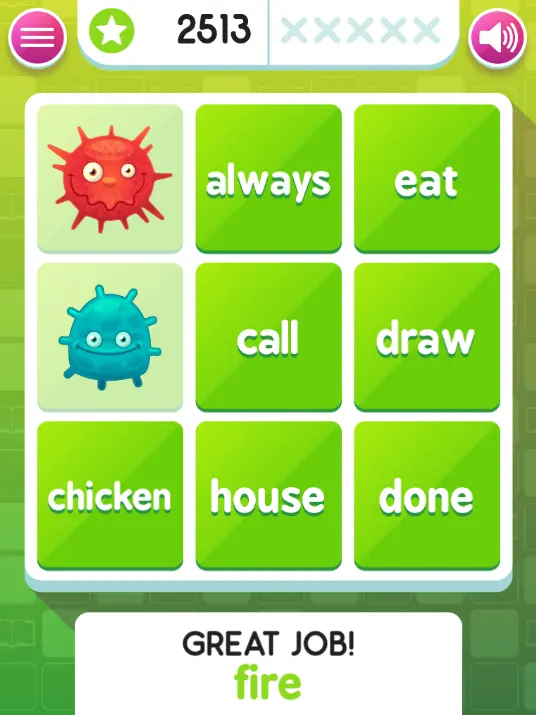 Sight Word Bingo