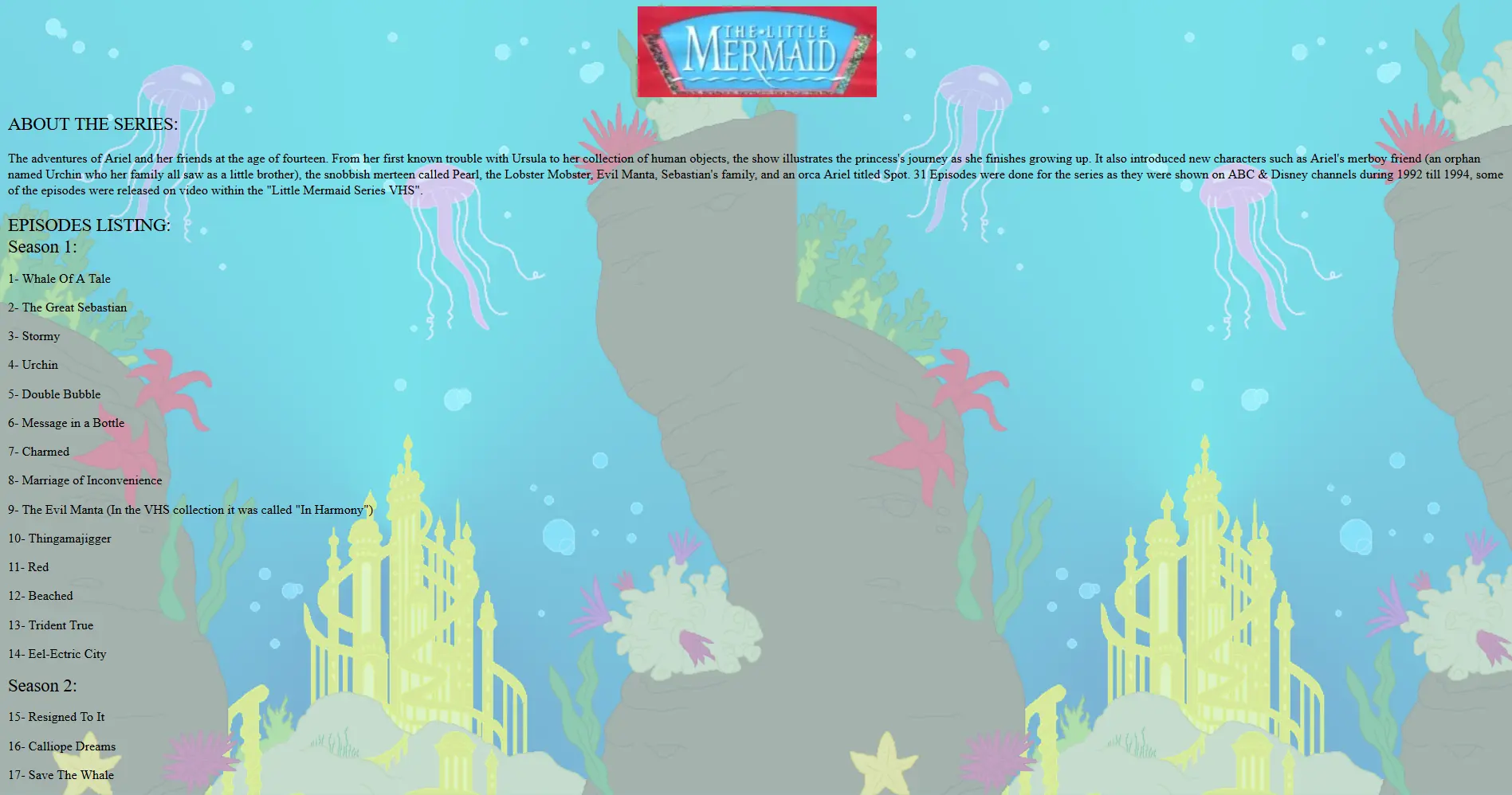 The Little Mermaid Zone