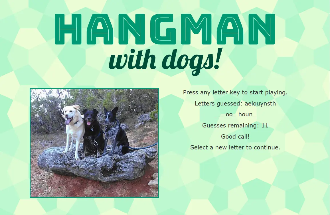 Hangman With Dogs!