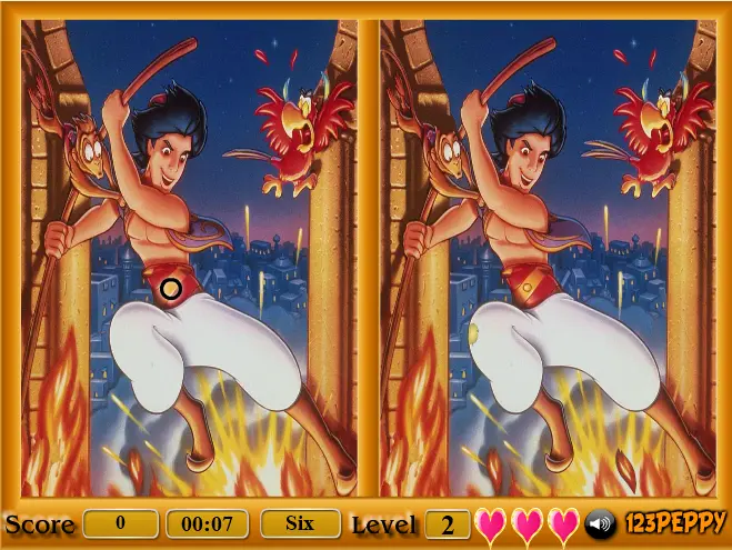 Aladdin Spot the Difference