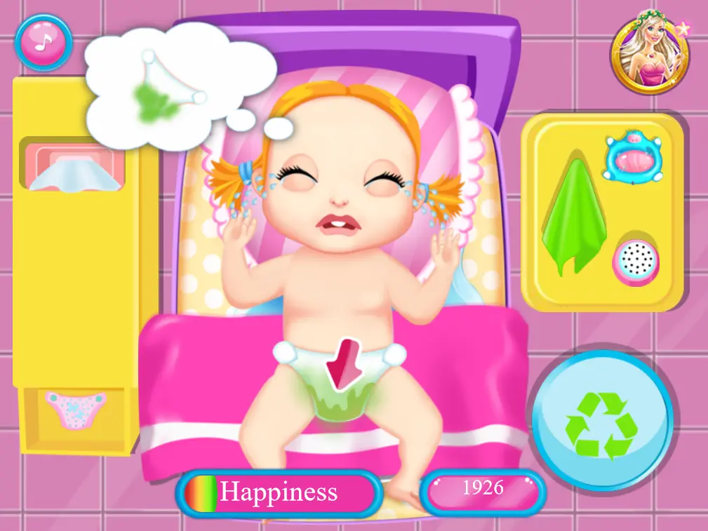 Baby Emma Diaper Change
