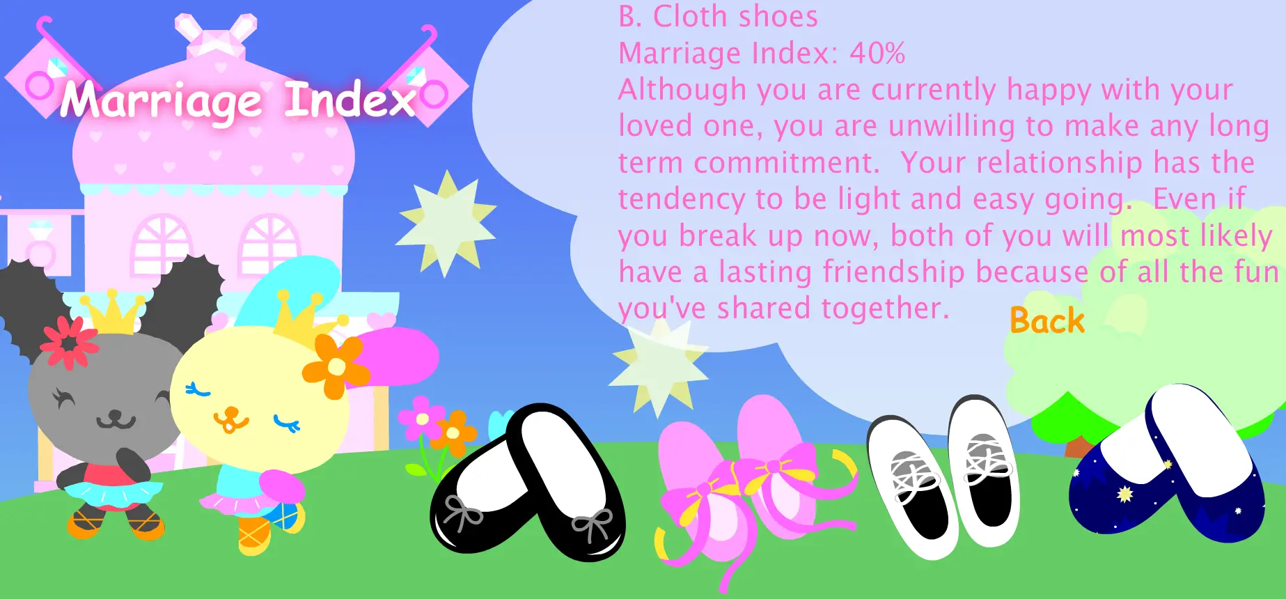 SanrioTown Quiz Center: Marriage Index Quiz