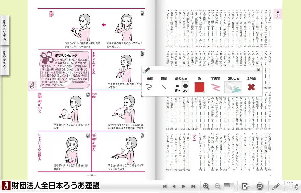 わたしたちの手話　学習辞典