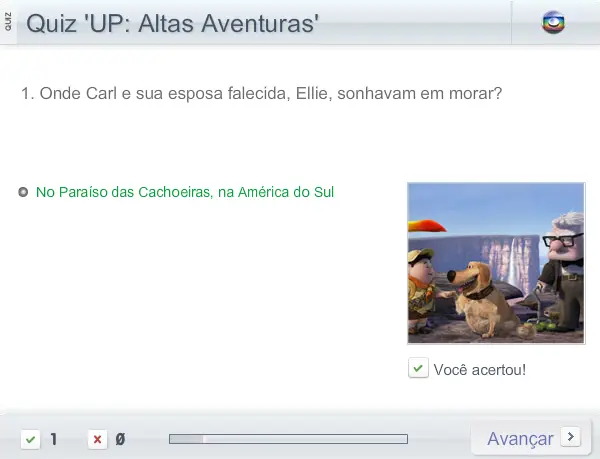 Quiz 'UP: Altas Aventuras'
