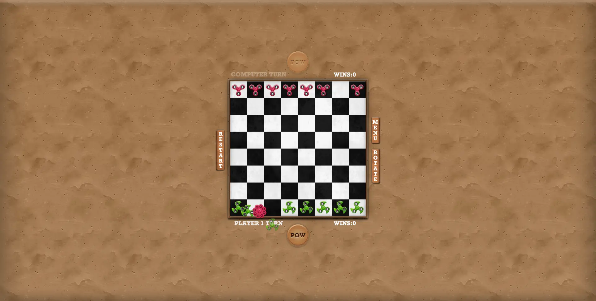 Fidget Spinner Checkers