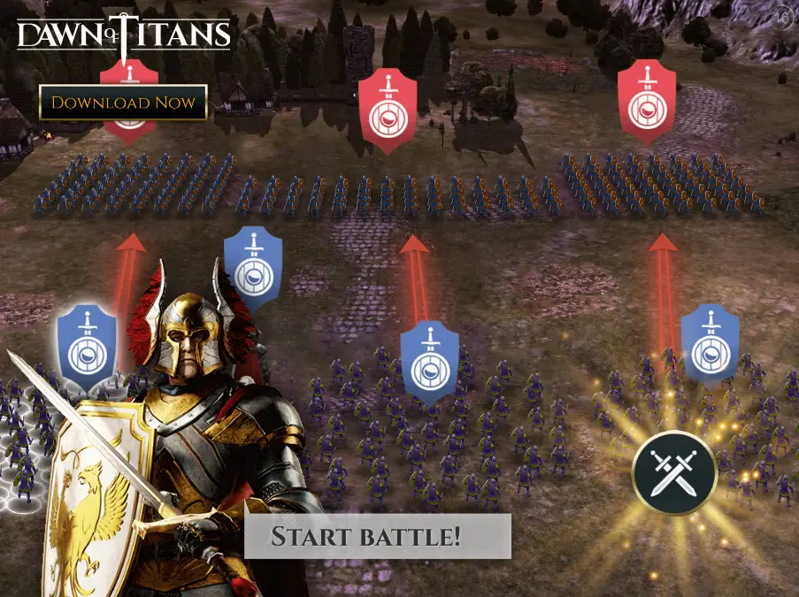 Dawn of Titans Interactive Advertisement