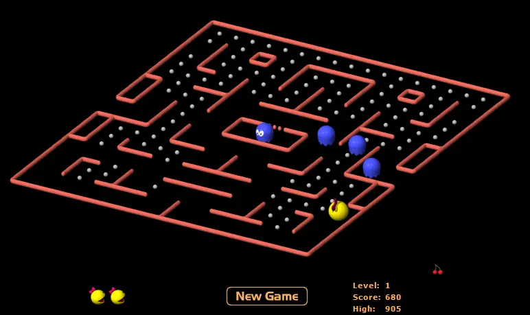 JavaScript-MsPacMan 3D